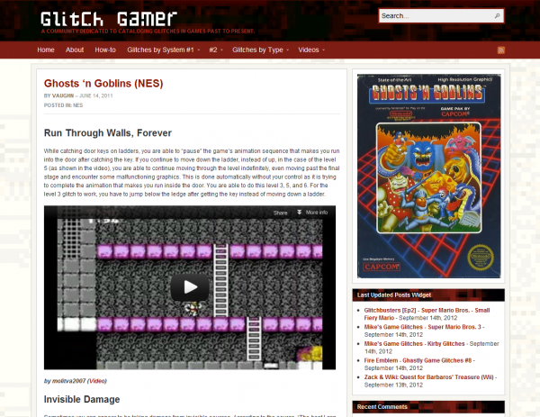 Glitch Gamer - Inside Article