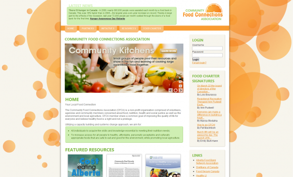 Community Food Connections Association - Home Page