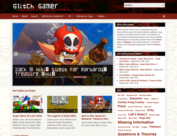 Glitch Gamer - Home Page